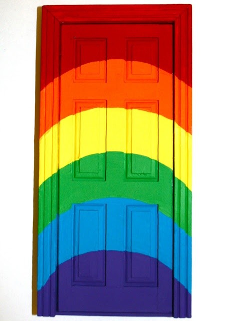 Photo:  Rainbow door